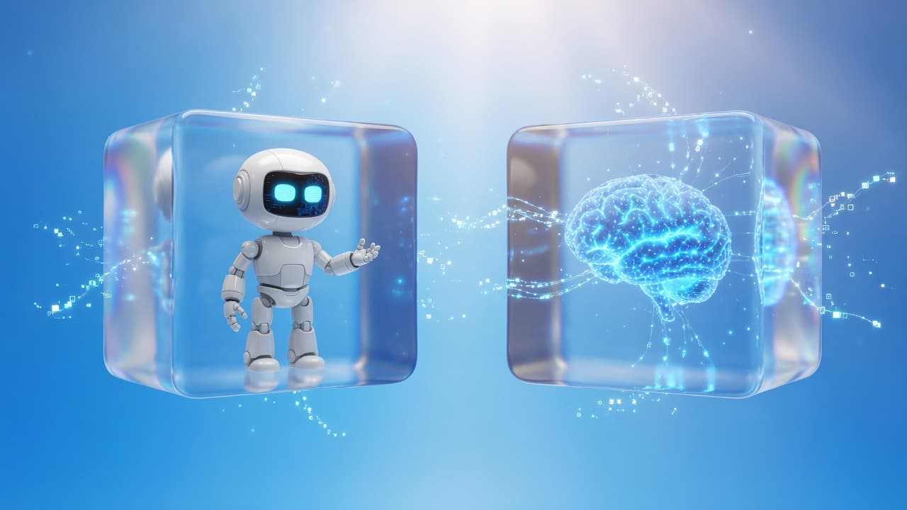 Robot ceramique + cerveau holographique